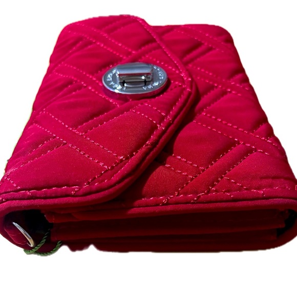 Vera Bradley Your Turn Smartphone Wallet, Tango Red - Picture 4 of 6
